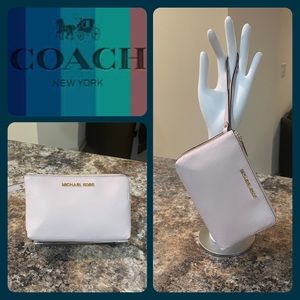 Michael Kors Double Zip Top Wristlet/ Wallet